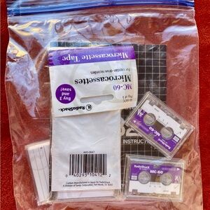 RadioShack MC-60 MICROCASSETTES For Capstan-Drive Recorders MICROCASSETTE TAPES